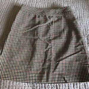 J.CREW Houndstooth Mini Skirt